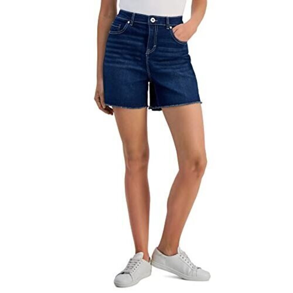 Style Women's Frayed Denim Shorts